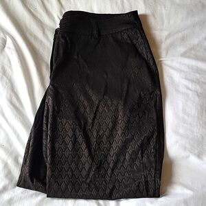 L.Bryant textured ankle pant